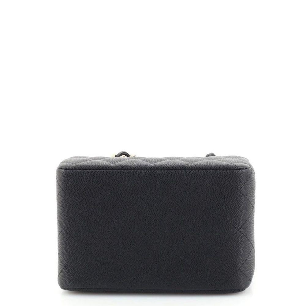 Chanel CC Square Bucket Tote Quilted Caviar Mini Black - Picture 5 of 7